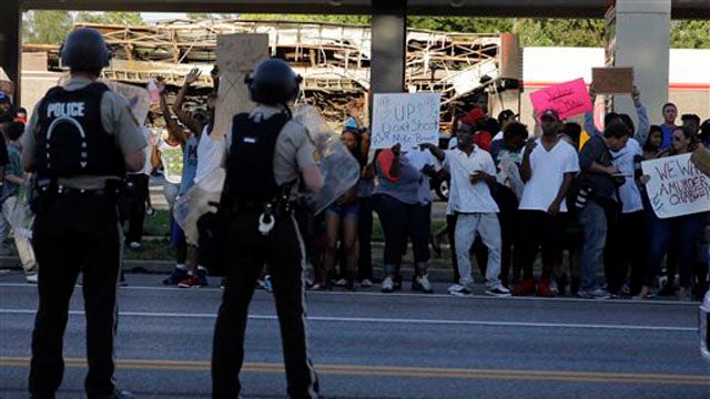 Protests continue police shooting in St. Louis suburb