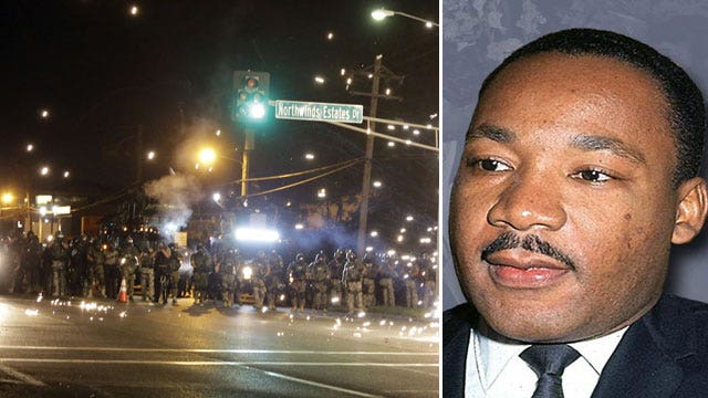 Should protesters in Ferguson take page from MLK?