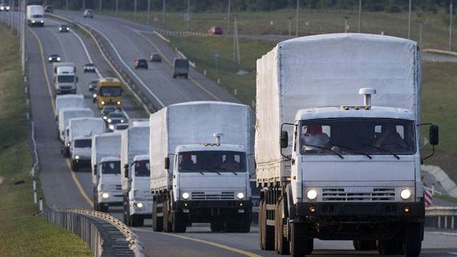 Russian aid trucks resume travel to Ukraine