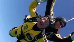 Bill Murray skydives at Chicago's annual Air  Water Show