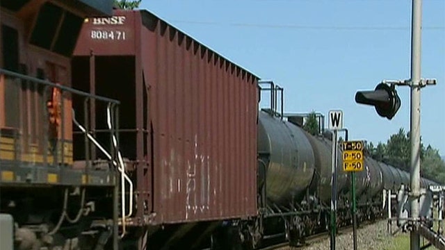 Environmental activists locked in battle over oil trains