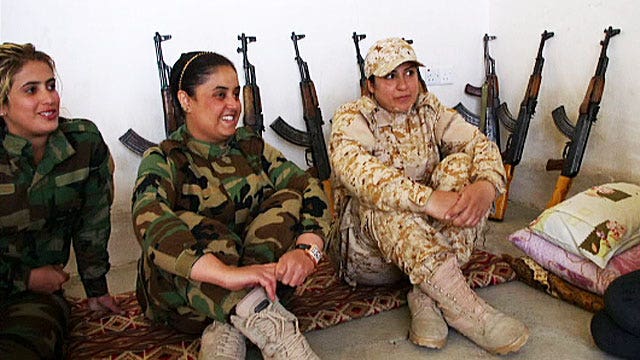 Women Peshmerga fighters on frontlines against Islamic State