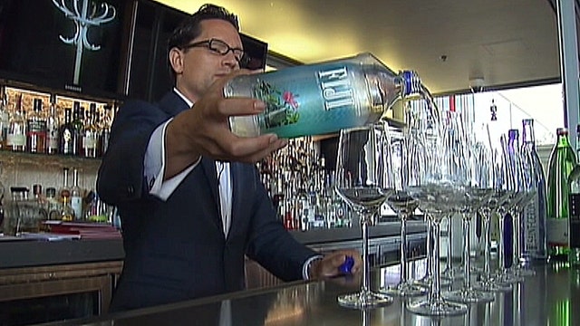 High-end bottled water makes a splash in eateries