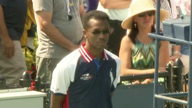 Wounded Navy corpsman becomes US Open ballperson