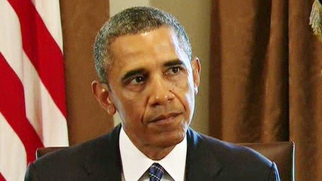 Obama makes statement to congressional leaders