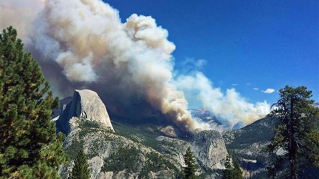 Yosemite: Dozens of hikers airlifted to safety from wildfire