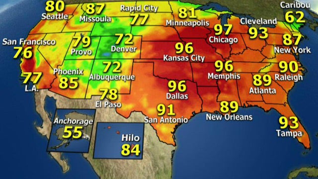 National forecast for Tuesday, September 10