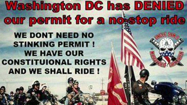 '9/11 bikers' denied permit by D.C.; will ride anyway