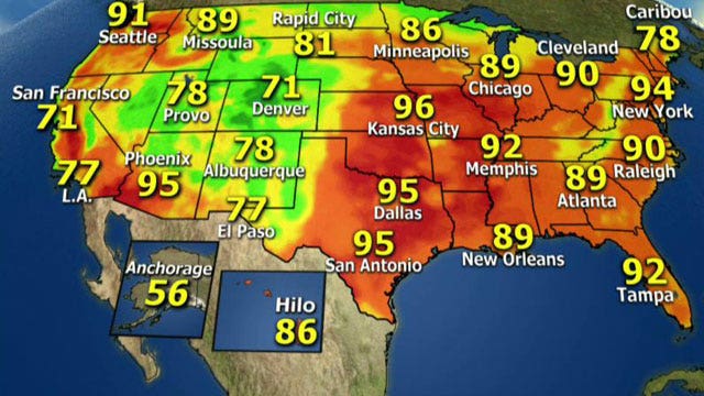 National forecast for Wednesday, September 11