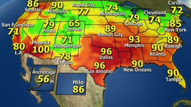 National forecast for Thursday, September 12