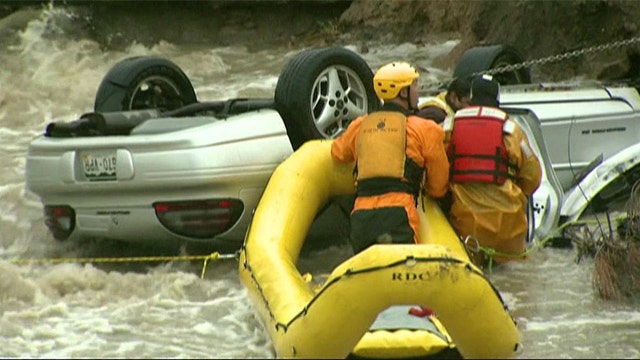 Inside dramatic rescue of driver from Colorado floodwaters