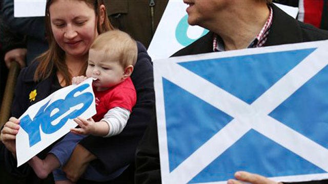 Scotland separation vote too close to call