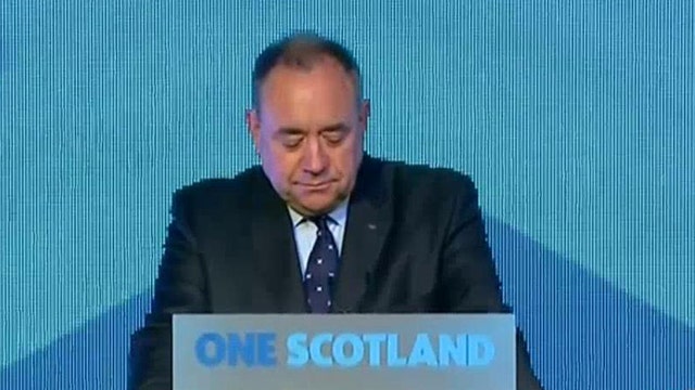 First Minister of Scotland Alex Salmond concedes defeat