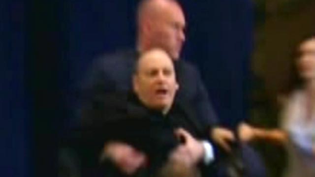 Screaming man interrupts Goodell press conference