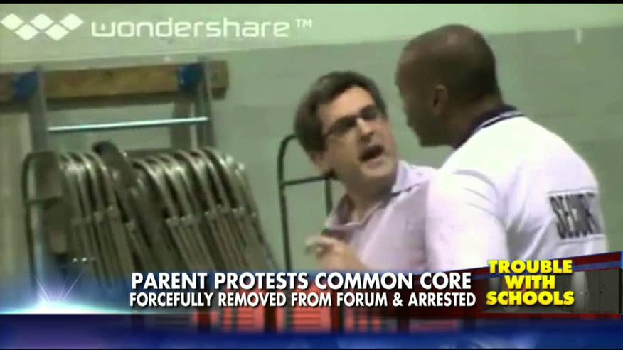 A father in Towson, Maryland, was forcefully ejected from his town hall forum for asking the wrong question.