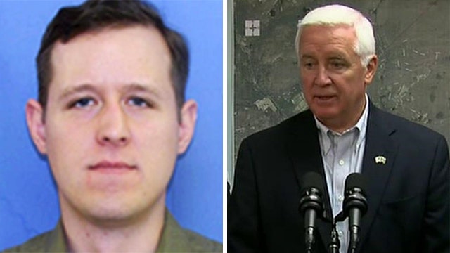 PA Governor Tom Corbett comments on manhunt for cop killer
