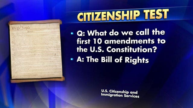 Pass a citizenship test to graduate high school?