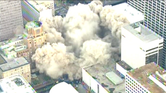 Downtown demolition: Houston landmark crumbles to ground