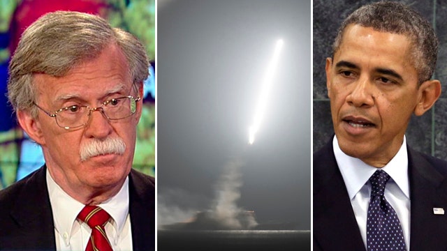 Amb. Bolton questions political timing of Syria airstrikes