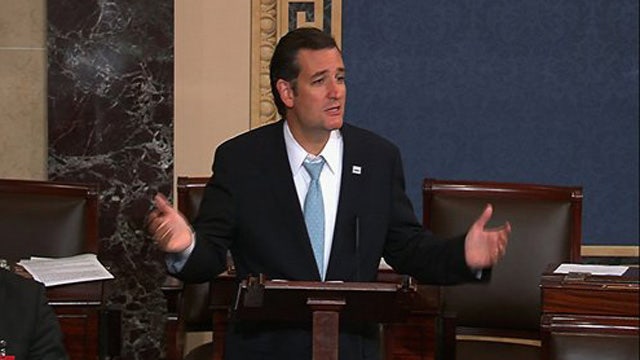 Cruz’s ObamaCare marathon talk-a-thon