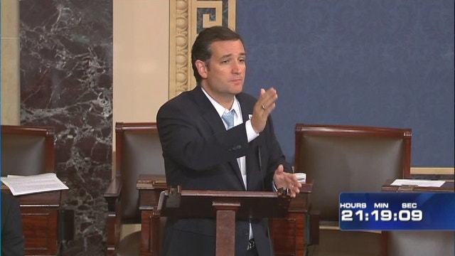 Ted Cruz Ends Marathon Speech Against Obamacare