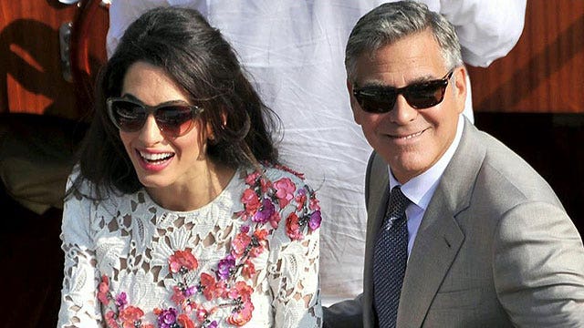 How did George Clooney keep his wedding out of sight?