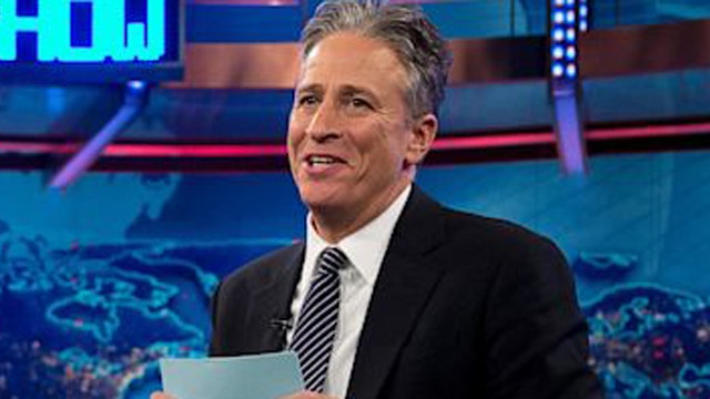 Jon Stewart thrown for a loss