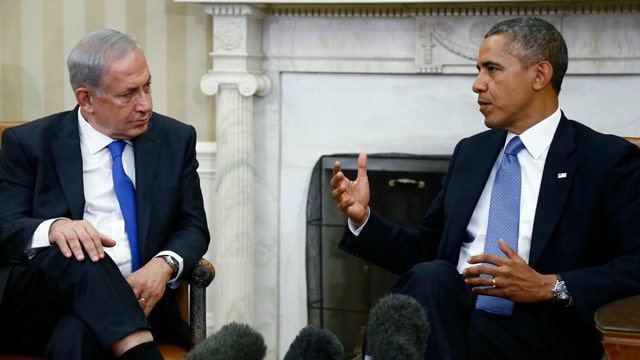 Israeli PM urges Obama to keep heat on Iran