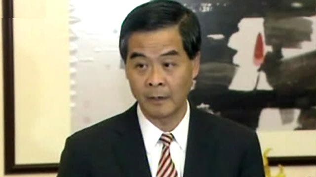 Leader says he will not resign amid Hong Kong protests