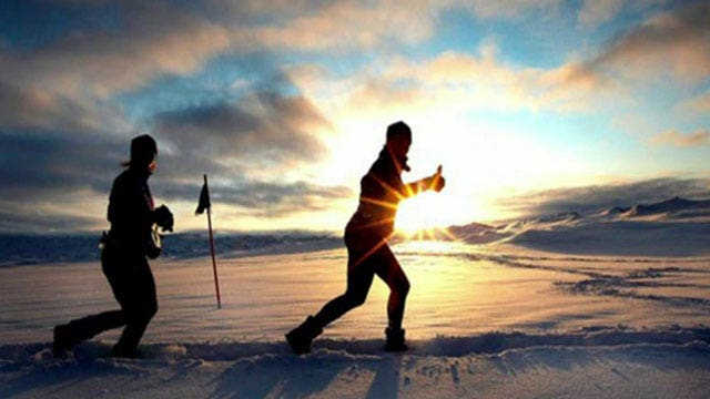 The coldest marathon on Earth
