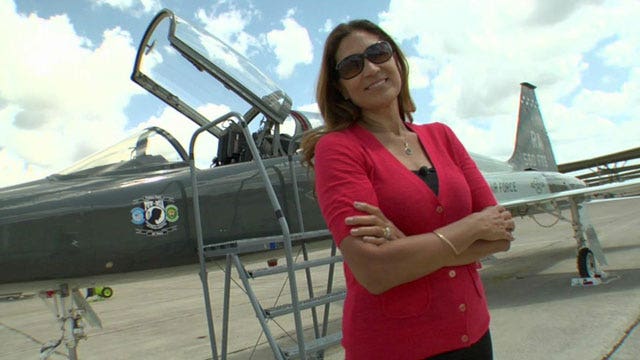 Olga Custodio soars for stars and stripes