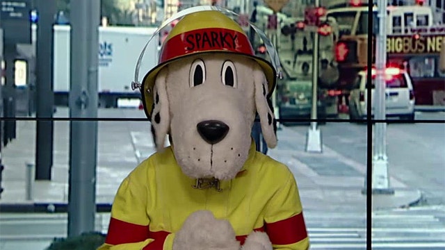 Sparky the Fire Dog kicks off Fire Prevention Week