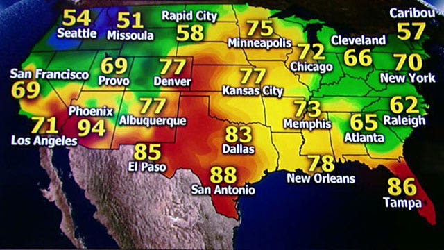 National forecast for Monday, October 7