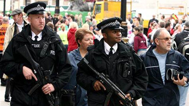 British police arrest 4 men on terrorism-related charges