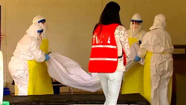 Aid workers go through intensive Ebola training in Alabama