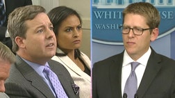 >Ed Henry reports on heated exchange with Jay Carney