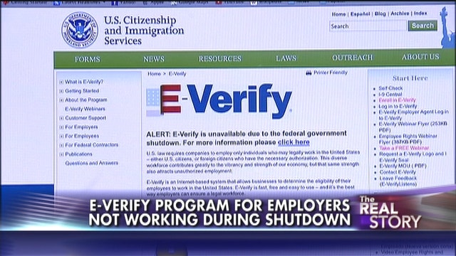 Government Shutdown: E-Verify Not Verifying