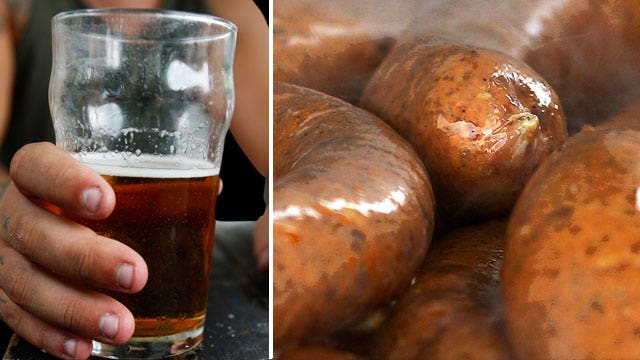 Beer and sausage diet