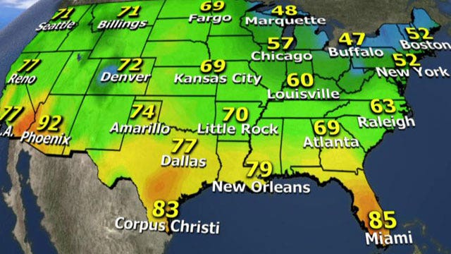 National forecast for Friday, October 17