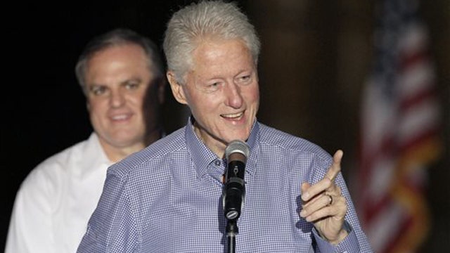 Bill Clinton on the campaign trail