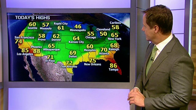 National forecast for Saturday, October 19