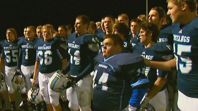 Waterboy with down syndrome scores touchdown
