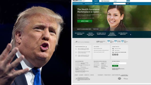 Who would Trump fire for the ObamaCare website fiasco?