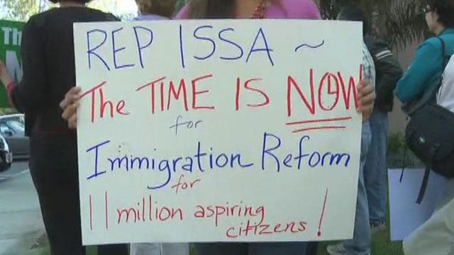 Immigration rally at Rep. Issa’s office