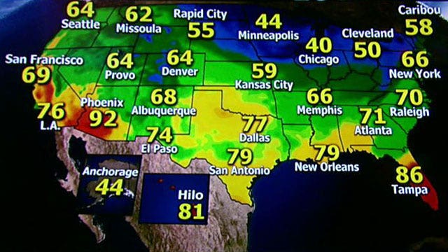 National forecast for Tuesday, October 22
