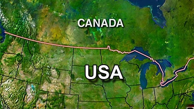 How secure is the US border with Canada?