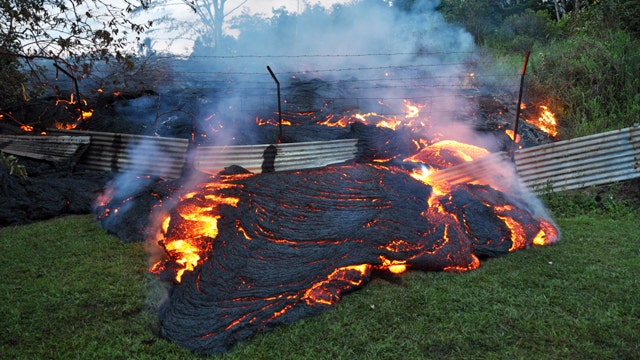 Paradise on fire: Lava flows into Hawaiian town