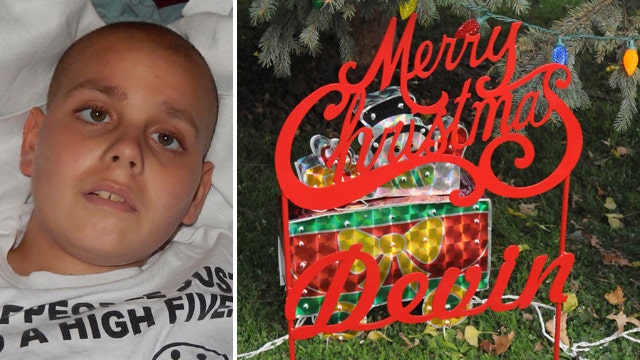 Christmas in October: Town unites for terminally ill child 