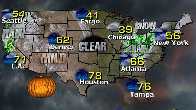 National forecast for Friday, October 31