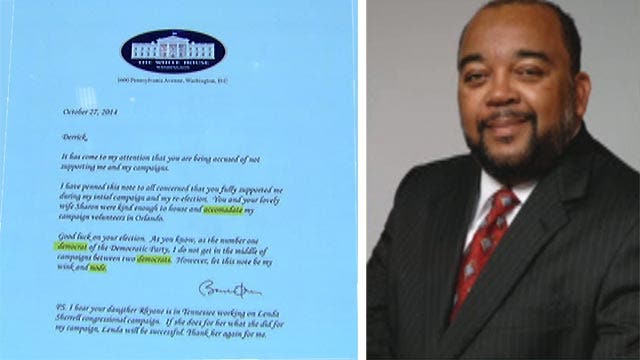 Fla. Dem accused of posting fake support letter from Obama